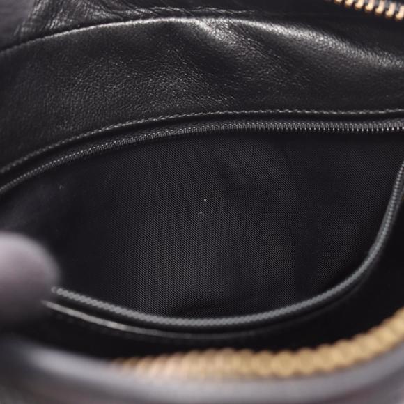 CHANEL Coco Mark Diamond Quilted Shoulder Bag, Lambskin Leather, Women's, Black - Picture 6 of 10